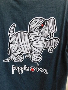 PUPPY LOVE RESCUE ADULT Grey Mummy GRAPHIC T-SHIRT DOG Brand NWT - See Desc! - Picture 1 of 3