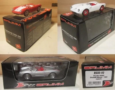 2351. BRUMM Lotto di 3 modelli PORSCHE 550RS R233-01 R233-02 R232-01 - Immagine 1 di 4
