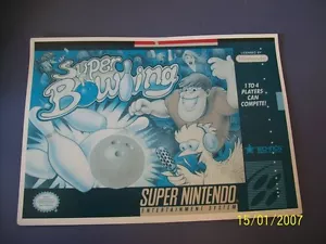 Super Bowling SNES 16 Bit Super Nintendo Vidpro Card - Picture 1 of 2