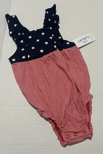 NWT Baby Girl Carter's 4th Of July Bodysuit 24M SR$18 - Picture 1 of 5