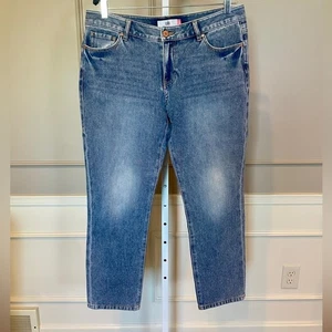CAbi Harlow Denim Jeans 10 Neu ohne Etikett #1207 Frost Wash nie getragen Medium Wash - Bild 1 von 5