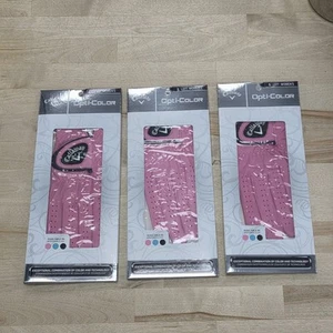 NEW Callaway Opti Color PINK Golf Glove Left Handed For Women - Set Of 3 - Picture 1 of 5