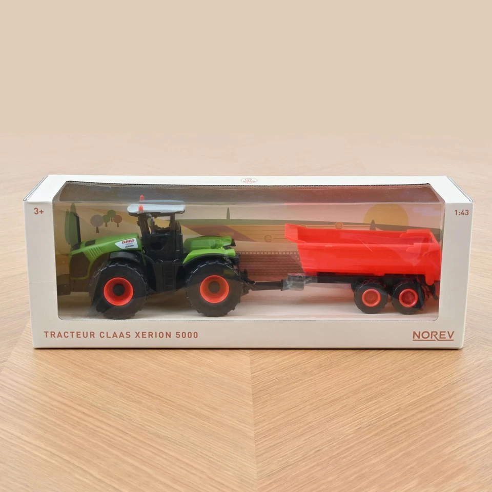 Tracteur Avec Remorque CLAAS Xerion 5000 Plastigam 1:43 Norev - Photo 1/1