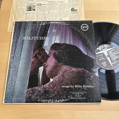 1970s BILLIE HOLIDAY Solitude LP Vinyl US Press Verve ‎Complete W/OG Sleeve! — 第 1/4 张图片