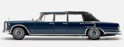 CMC, MERCEDES-BENZ 600 Pulmann W100 6 porte W100 Blu, 1/18,  CMC205 - Immagine 1 di 4