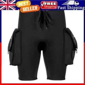 Diving Shorts 3mm with 2 Large Pocket for Snorkeling Surfing Swimming Keep Warm - Picture 1 of 15