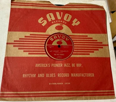 The Five Pennies 1956 DOO WOP 78 My Heart Trembles / Money SAVOY 1190 Mint- HEAR - Image 1 of 3