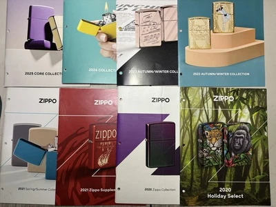 LOT 8 SET Zippo 2020-2025 Collection Product Catalog Book - NEW - Image 1 of 4