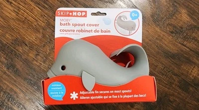 Protector de cubierta de caño de baño Skip Hop Moby Whale ajuste universal  Foto 1 de 2