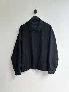 Vintage 90s Yves Saint Laurent YSL Gray Wool Bomber Jacket Size L Mens - Picture 1 of 10