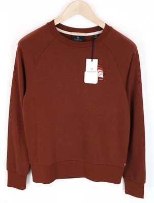 MAISON SCOTCH Women's XS Brown Sweatshirt Pullover Cotton Blend Long Sleeve * - Изображение 1 из 4