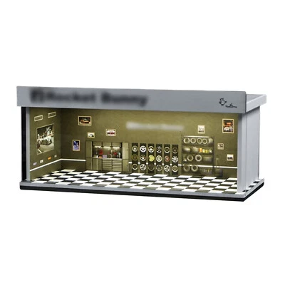 1/64 Diorama Car Garage Model Repair Workshop Scene Display Building Model - Image 1 of 4