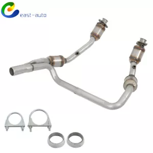 Y-Pipe Front Exhaust Catalytic Converter For Jeep Wrangler JK 3.8L 2007-2009 - Picture 1 of 11
