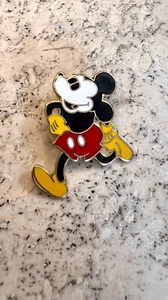 Vintage Mickey Mouse Disney Black Red Pin Brooch - Picture 1 of 6