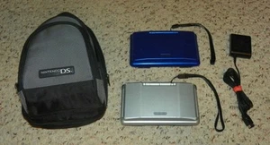 Original - Nintendo DS Blue & Platinum Handheld Systems (2 Systems) - Picture 1 of 10