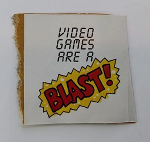 Vintage 80s Scholastic "Video Games Are A Blast!" Arcade 1,5" Sticker - Bild 1 von 2