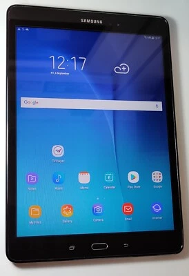 Samsung Galaxy Tab A SM-T550 9.7-Inch WiFi 16GB Android 7 Tablet Black #243B - Image 1 of 3