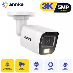 ANNKE 5MP Color Night Vision Security Camera for Home CCTV Surveillance System - Picture 1 of 13