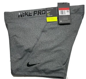 Nike Pro Women 3" Tight Fit Compression Shorts Heather Gray AT4555 071 Sz LARGE - Picture 1 of 8