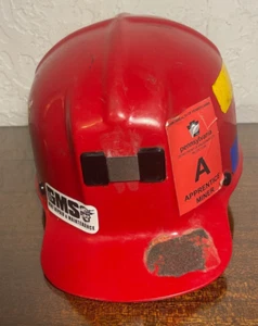 Rote MSA Comfo Kappe Bergleute Helm Schutzhelm Aufkleber Lehrling Pennsylvania GMS - Bild 1 von 14