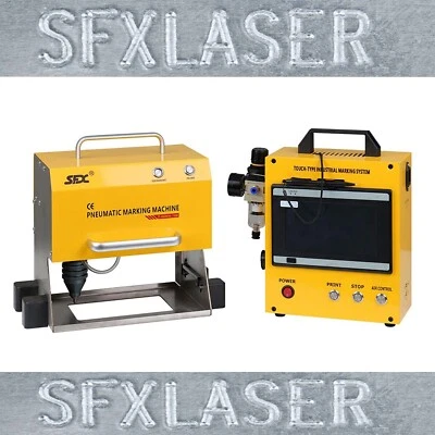 Powerful Pneumatic Marker Dot Peen Metal Marking Engraving Machine 150x80mm - Image 1 of 4