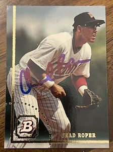 CHAD ROPER autographed 1994 Bowman Baseball Card Minnesota Twins