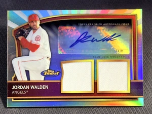 2011 Topps Finest REFRACTOR Dual Game used Jersey Auto Jordan Walden 424/499 - Picture 1 of 3