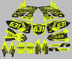 HIghlighter decals for YAMAHA YZ 125 YZ125 2015-2020 Graphics - Foto 1 di 1