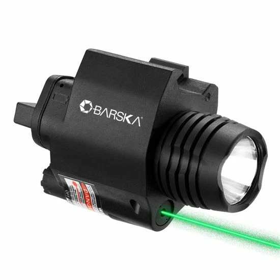 Barska Green Laser with 200 Lumen Flashlight Combo, AU12716 - Image 1 of 4