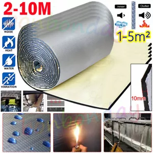 10M Sound Deadening Roll Car Van Heat Insulation Mat 10mm Thick Closed Cell Foam - Picture 1 of 24