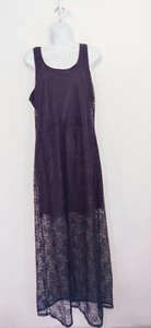 Metaphor Women's Lace Maxi Dress Black XL Sleeveless - Picture 1 of 6