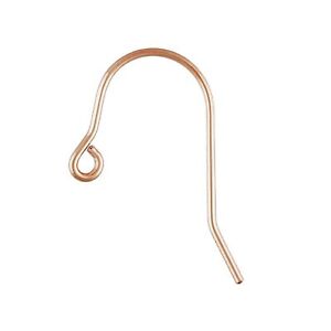 5prs 14K Rose Gold Filled French Ear Wires Hooks Earring Jewelry Making 1/20 14K