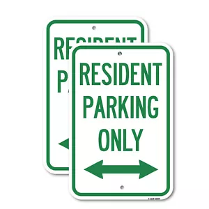 Reserved Parking Sign Resident Parking Only Wi Heavy Gauge Aluminum Parking Sign - Picture 1 of 10