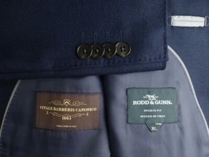 Rodd & Gunn Blazer XL Blue Excellent Condition Italian Fabric Jacket Sport Coat - Picture 1 of 5