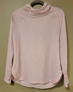 RBX weicher Pullover Hoodie Dusty Pink Stehkragen Tasche Daumenloch Größe Medium - Bild 1 von 6