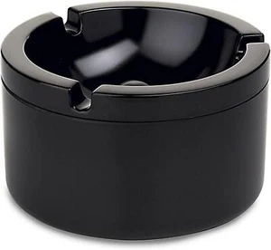 Outdoor Ashtray Black for Cigarettes Easy To Clean Windproof Rainproof UK - Picture 1 of 3