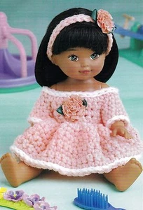 PRETTY Peach's Playdress/Doll Dress/Crochet Pattern INSTRUCTIONS ONLY - Picture 1 of 1