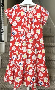Crewcuts J.Crew Girls Red Floral Printed Shift Dress Fully Lined Size 14 - Picture 1 of 13