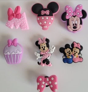 7 pcs  Disney / Minnie Mouse charms for croc shoes - Picture 1 of 1
