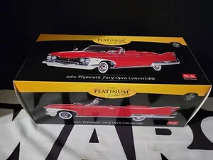 1960 Plymouth Fury Open Convertible Platinum 1:18 SUN STAR Die Cast NEW MIB - Picture 1 of 4