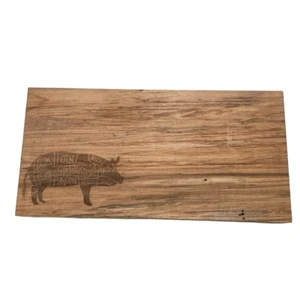 Butcher Cuts ( Swine/ Pig) Custom Engraved Solid wood Cutting Board 16” x 8” - Picture 1 of 8