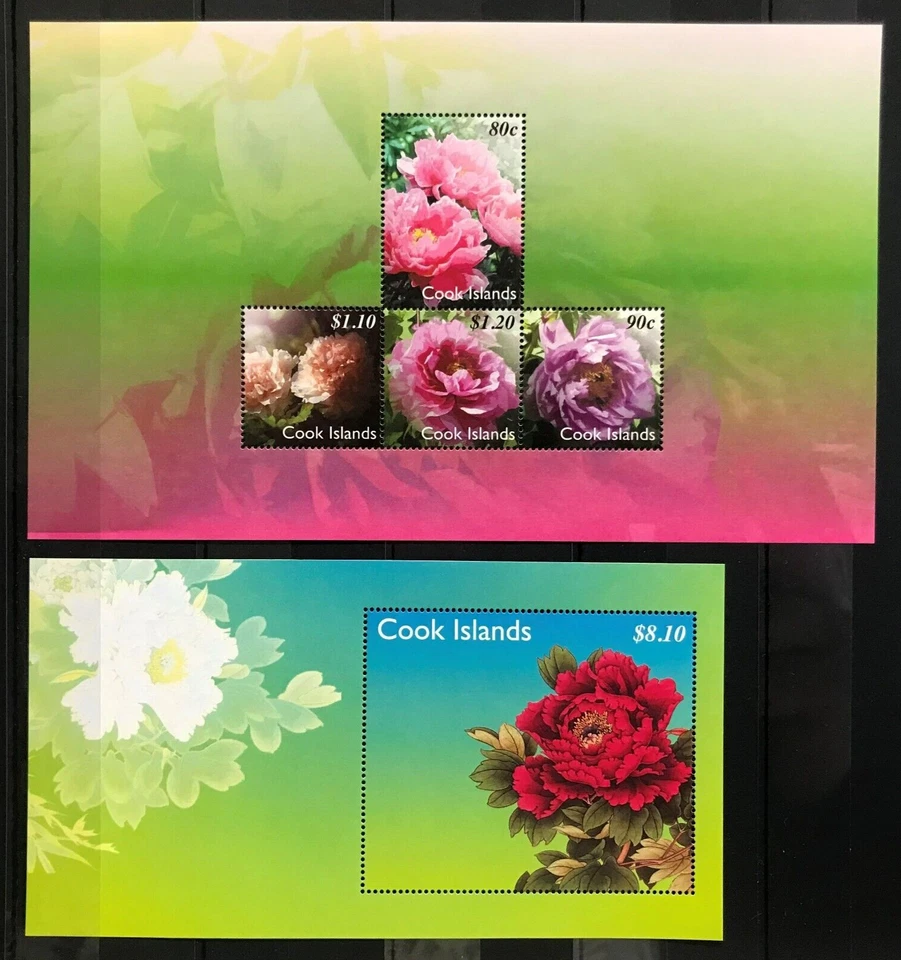 Cook Islands - 2011 - Peony / Flowers / Flora / Nature on stamps   MNH** F106 - Image 1 of 1