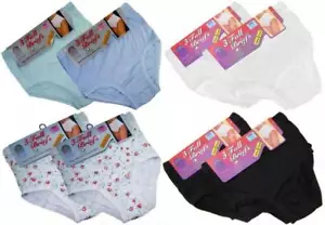 Slip donna 100% cotone taglia intera pantalone intimo nero bianco assortito - Foto 1 di 6