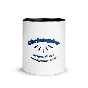 Christopher Name | Mug with Color Inside - Bild 1 von 7