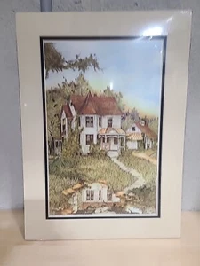 Lonnie C Blackley Jr Signed Artist Farm Home In Woods Lithograph Print 233/250 - Picture 1 of 10