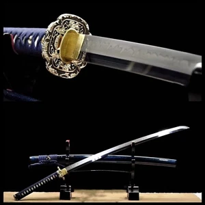 Top Battle Ready ClayTempered L6 Steel Blade Japanese Samurai Sword Sharp Katana - Picture 1 of 12