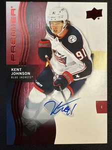 2023-24 Upper Deck Premier Hockey Kent Johnson #73 Auto - Picture 1 of 2