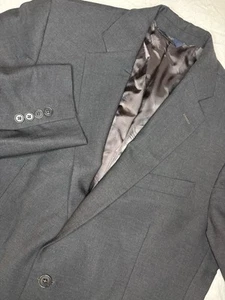 Brooks Brothers 346 Stretch Wolle grau Zwei Knopf Blazer Gr. 42 L lang Sport Mantel - Bild 1 von 9