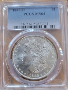 1885 O Morgan Silver Dollar PCGS MS 64 - Picture 1 of 5