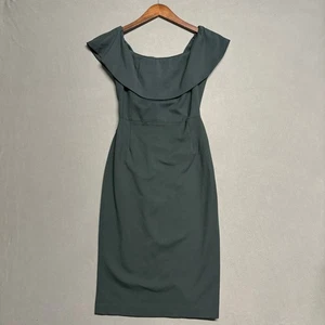  Aritzia Babaton Babylon Ruslan dunkelgrünes schulterfreies Midikleid für Damen 2 - Bild 1 von 11